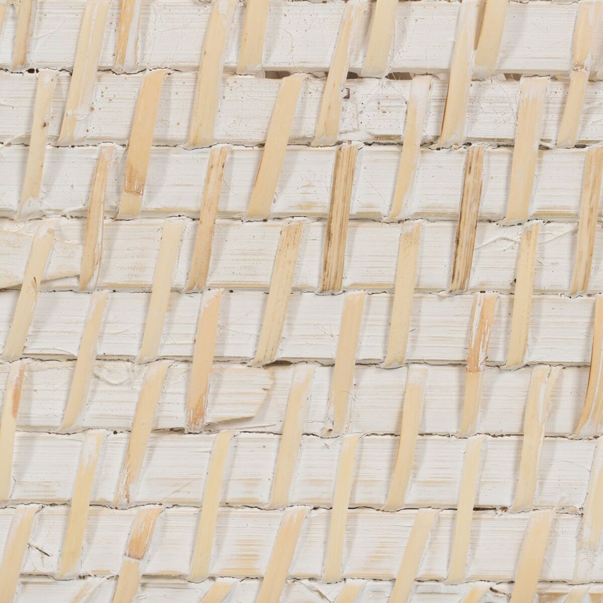 Cesto para talheres Branco Bambu Rotim 19 x 19 x 27 cm